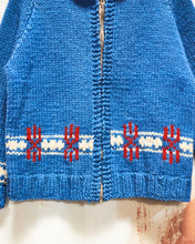 Load image into Gallery viewer, 1960s/70s Blue Curling Sweater
