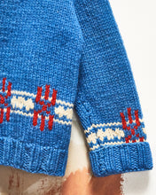 Load image into Gallery viewer, 1960s/70s Blue Curling Sweater
