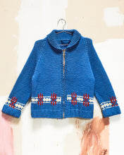 Load image into Gallery viewer, 1960s/70s Blue Curling Sweater
