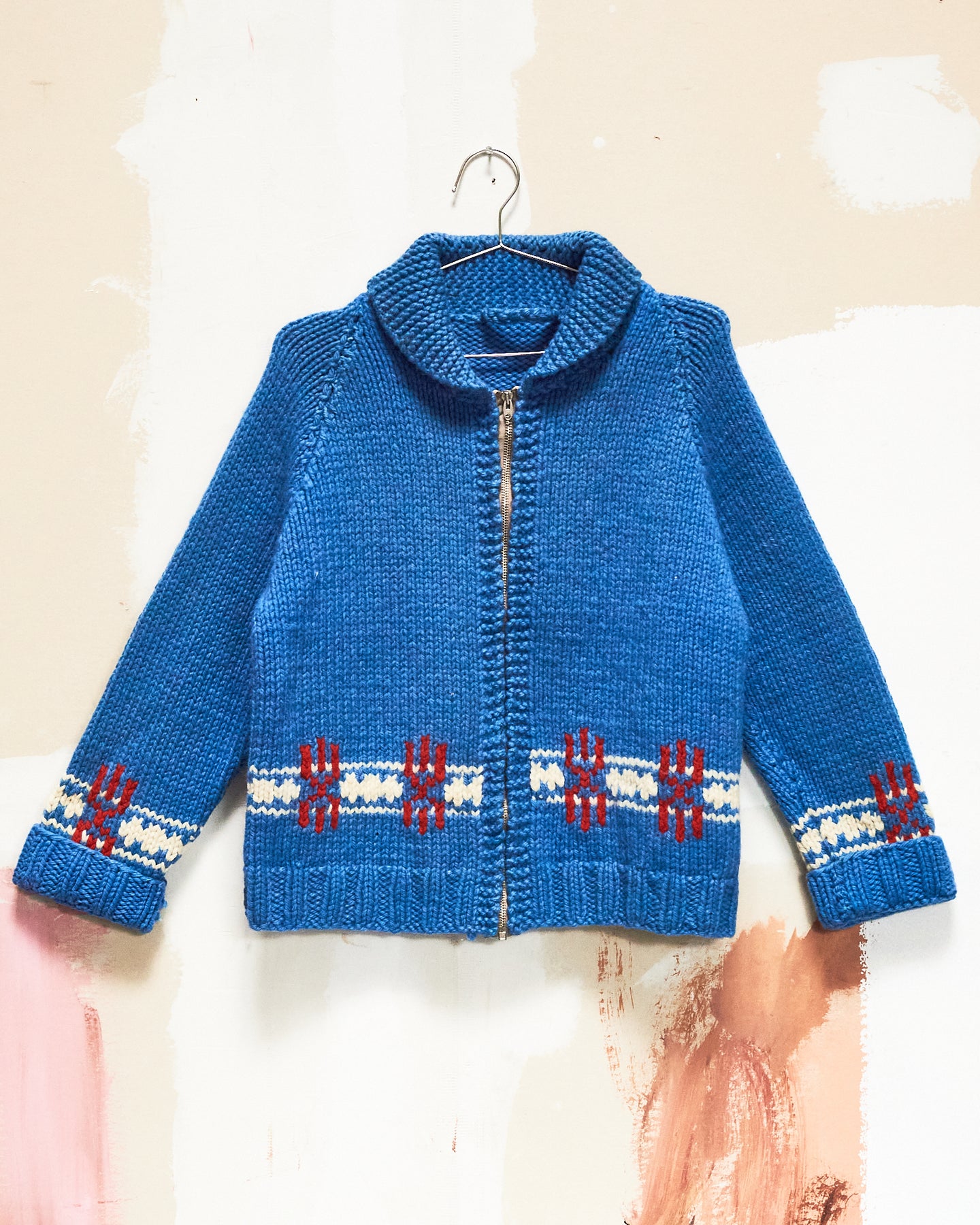 1960s/70s Blue Curling Sweater
