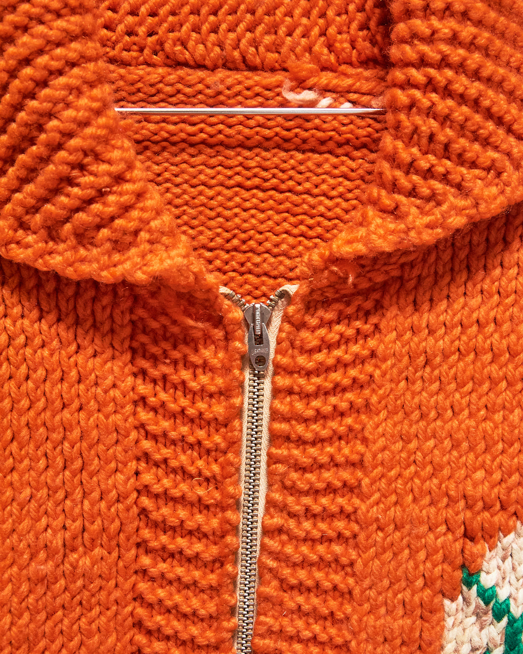 1960s/70s Baseball & Batter Curling Sweater