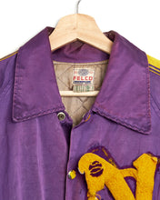 Load image into Gallery viewer, 1940s Felco Satin Letterman Jacket
