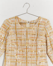 Load image into Gallery viewer, 1970s Metallic Striped Blouse
