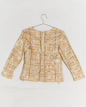 Load image into Gallery viewer, 1970s Metallic Striped Blouse
