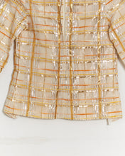 Load image into Gallery viewer, 1970s Metallic Striped Blouse
