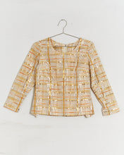 Load image into Gallery viewer, 1970s Metallic Striped Blouse
