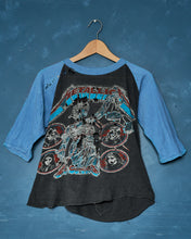 Load image into Gallery viewer, 1980’s Shredded Metallica Raglan
