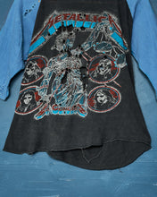 Load image into Gallery viewer, 1980’s Shredded Metallica Raglan
