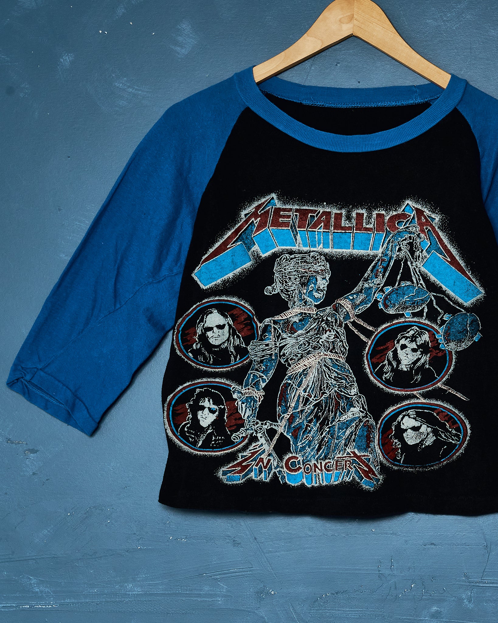 1980s Cropped Metallica Band Raglan – Coffee and Clothing