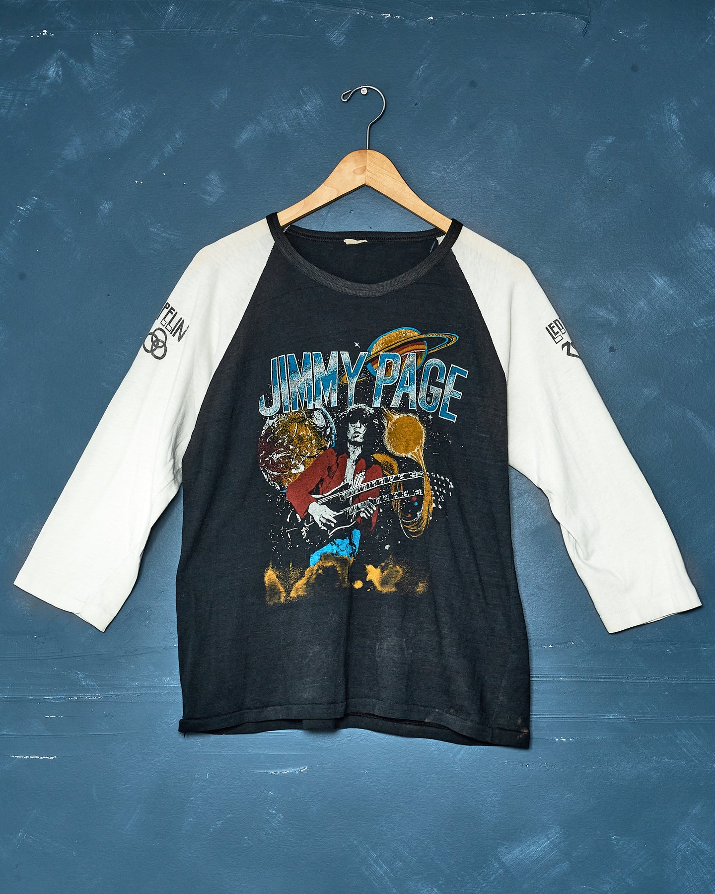 1970s Jimmy Page Led Zeppelin Raglan