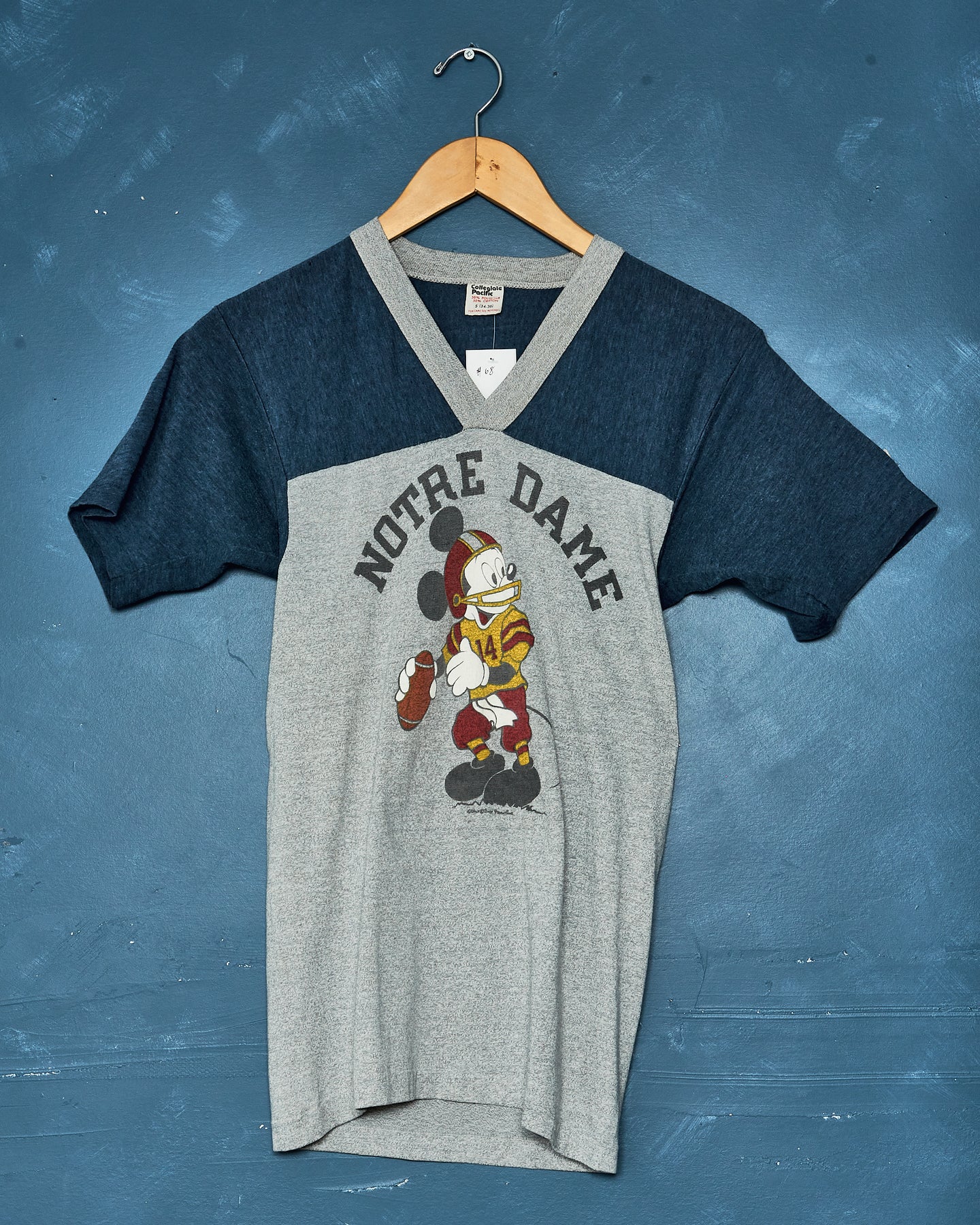 1980s Mickey Notre Dame Football Tee