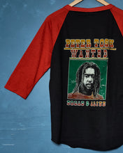 Load image into Gallery viewer, 1982 Peter Tosh Wanted Dread or Alive Tour Raglan
