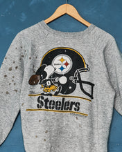 Load image into Gallery viewer, 1980s Distressed Snoopy Steelers Crewneck
