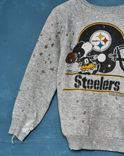 Load image into Gallery viewer, 1980s Distressed Snoopy Steelers Crewneck
