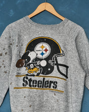 Load image into Gallery viewer, 1980s Distressed Snoopy Steelers Crewneck
