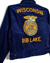 Load image into Gallery viewer, 1980s FFA Jacket - Wisconsin Rib Lake - 40&quot; Chest
