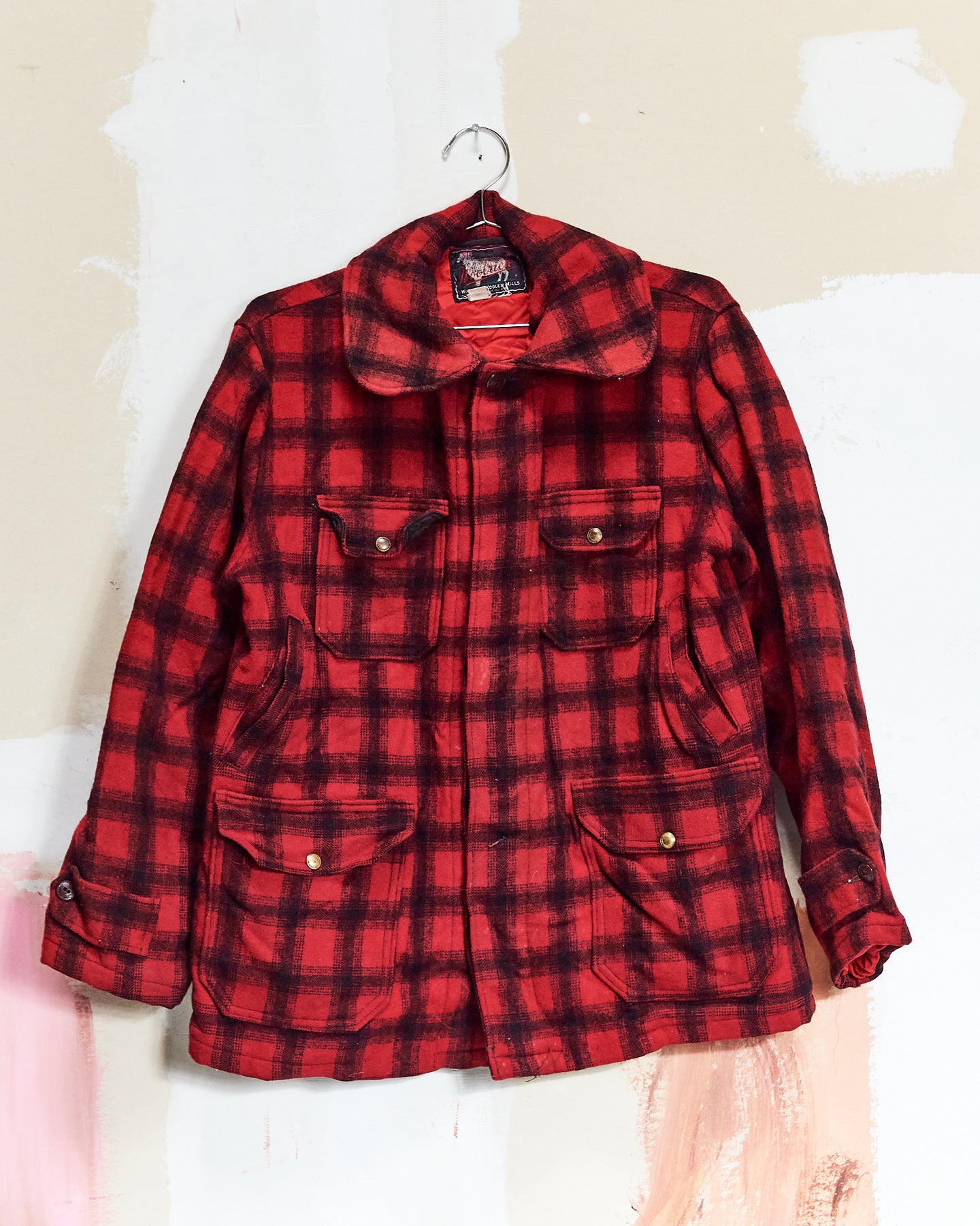 1950s Woolrich Buffalo Plaid Hunt Coat - 42