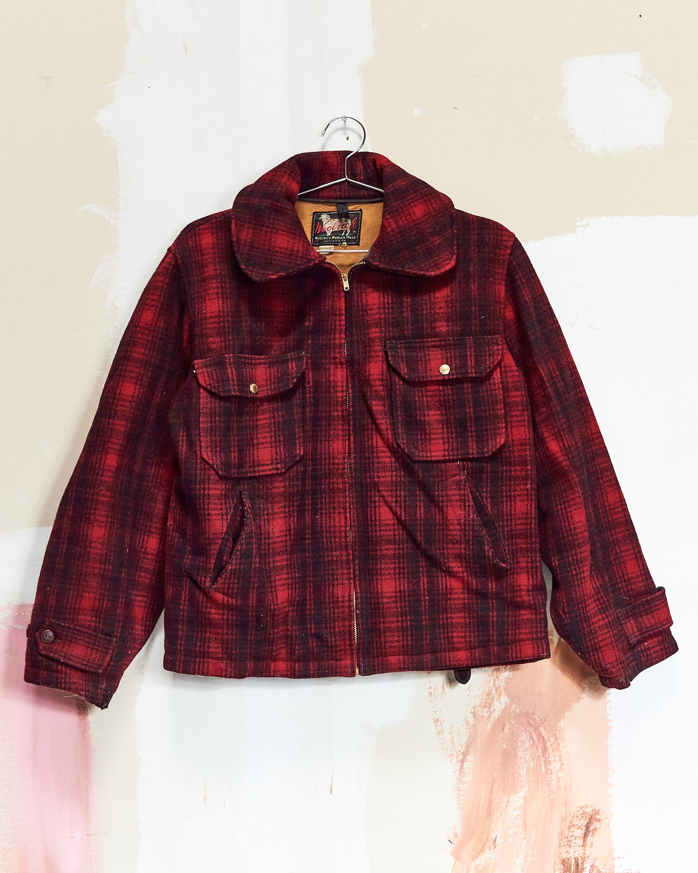 1950s Woolrich Shadow Plaid Mackinaw Cruiser - 42