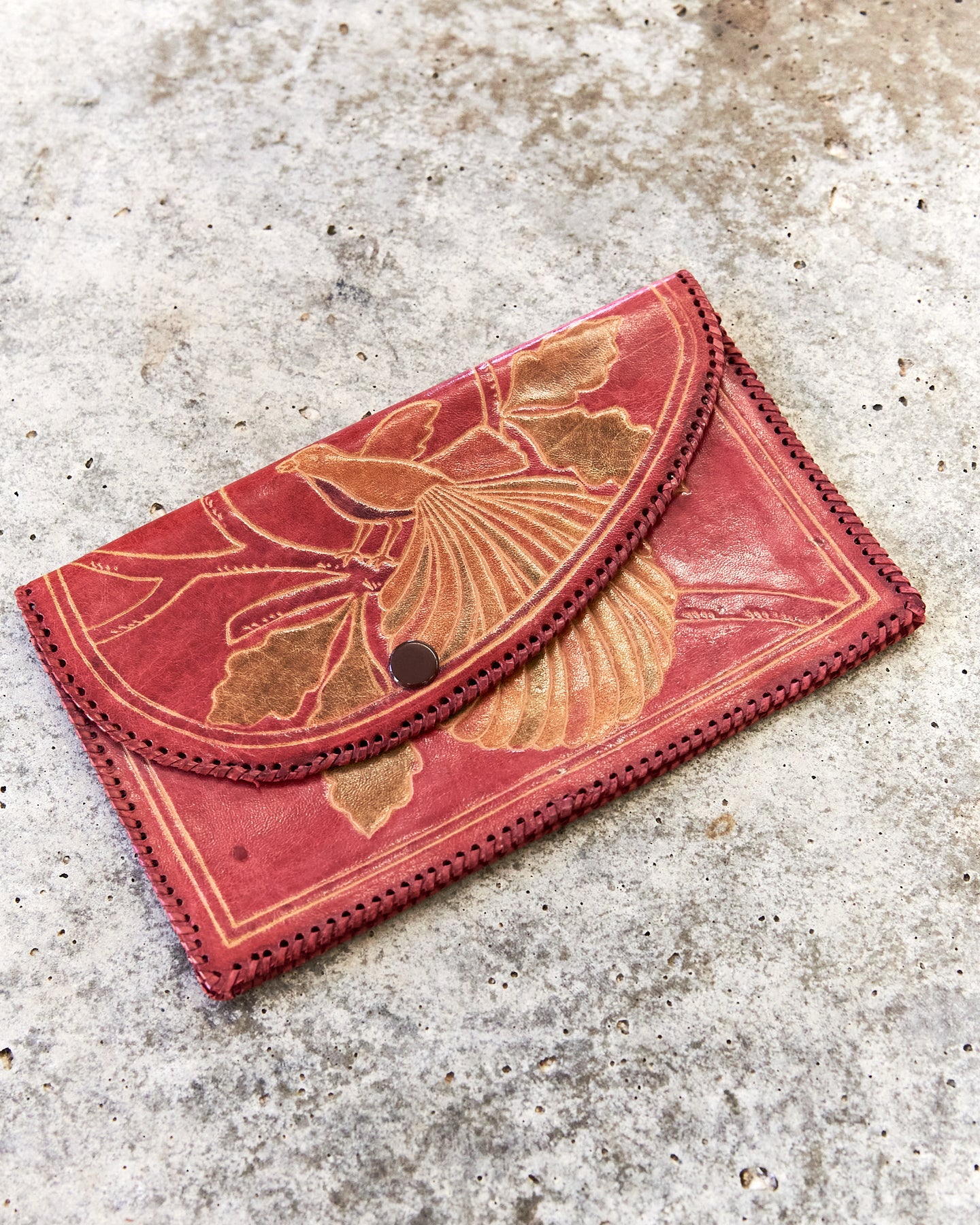 Stitched Bird Wallet/Handbag