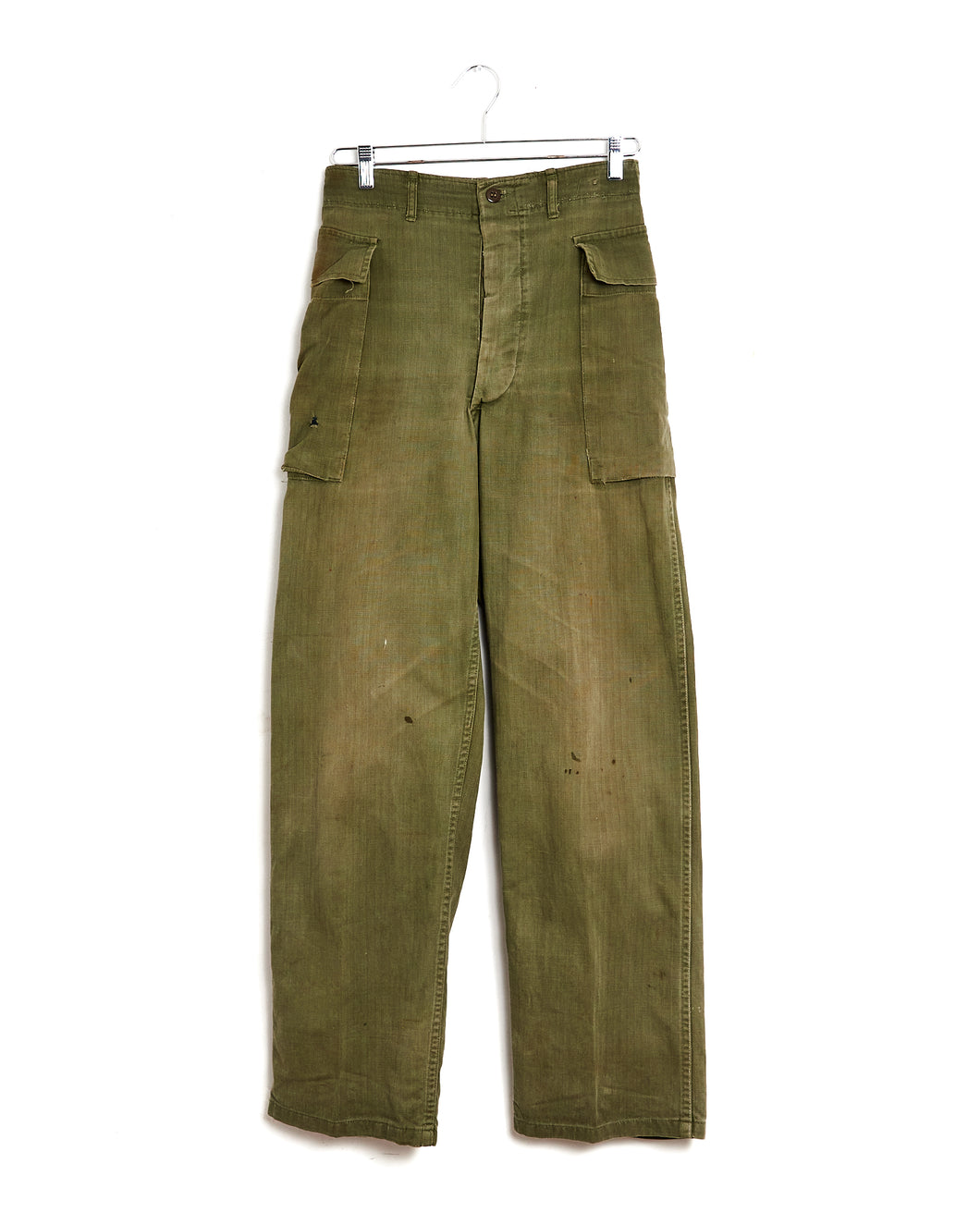 1940s US Army WWII 2nd Pattern HBT Trousers - 28x30
