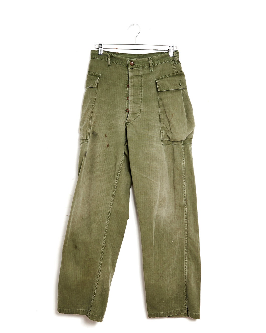 1940s US Army WWII 2nd Pattern HBT Trousers - 30x31