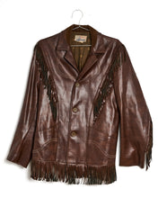 Load image into Gallery viewer, 1950s/60s Western Vinyl Fringe Jacket
