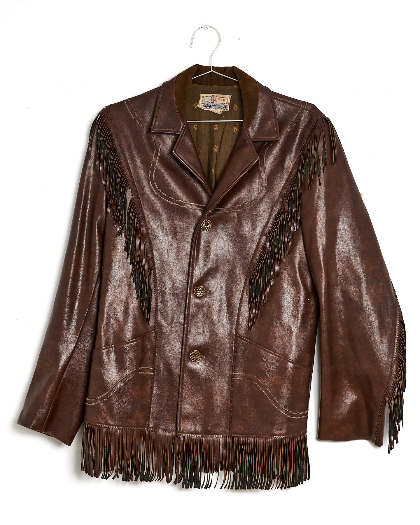 1950s/60s Western Vinyl Fringe Jacket
