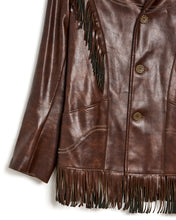 Load image into Gallery viewer, 1950s/60s Western Vinyl Fringe Jacket
