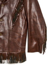 Load image into Gallery viewer, 1950s/60s Western Vinyl Fringe Jacket
