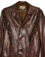 Load image into Gallery viewer, 1950s/60s Western Vinyl Fringe Jacket
