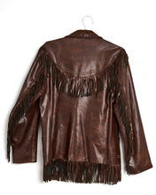 Load image into Gallery viewer, 1950s/60s Western Vinyl Fringe Jacket
