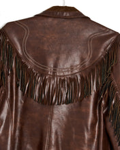 Load image into Gallery viewer, 1950s/60s Western Vinyl Fringe Jacket
