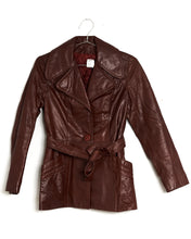 Load image into Gallery viewer, 1980s/90s Cropped Leather Trench
