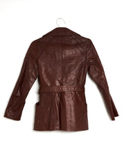 Load image into Gallery viewer, 1980s/90s Cropped Leather Trench
