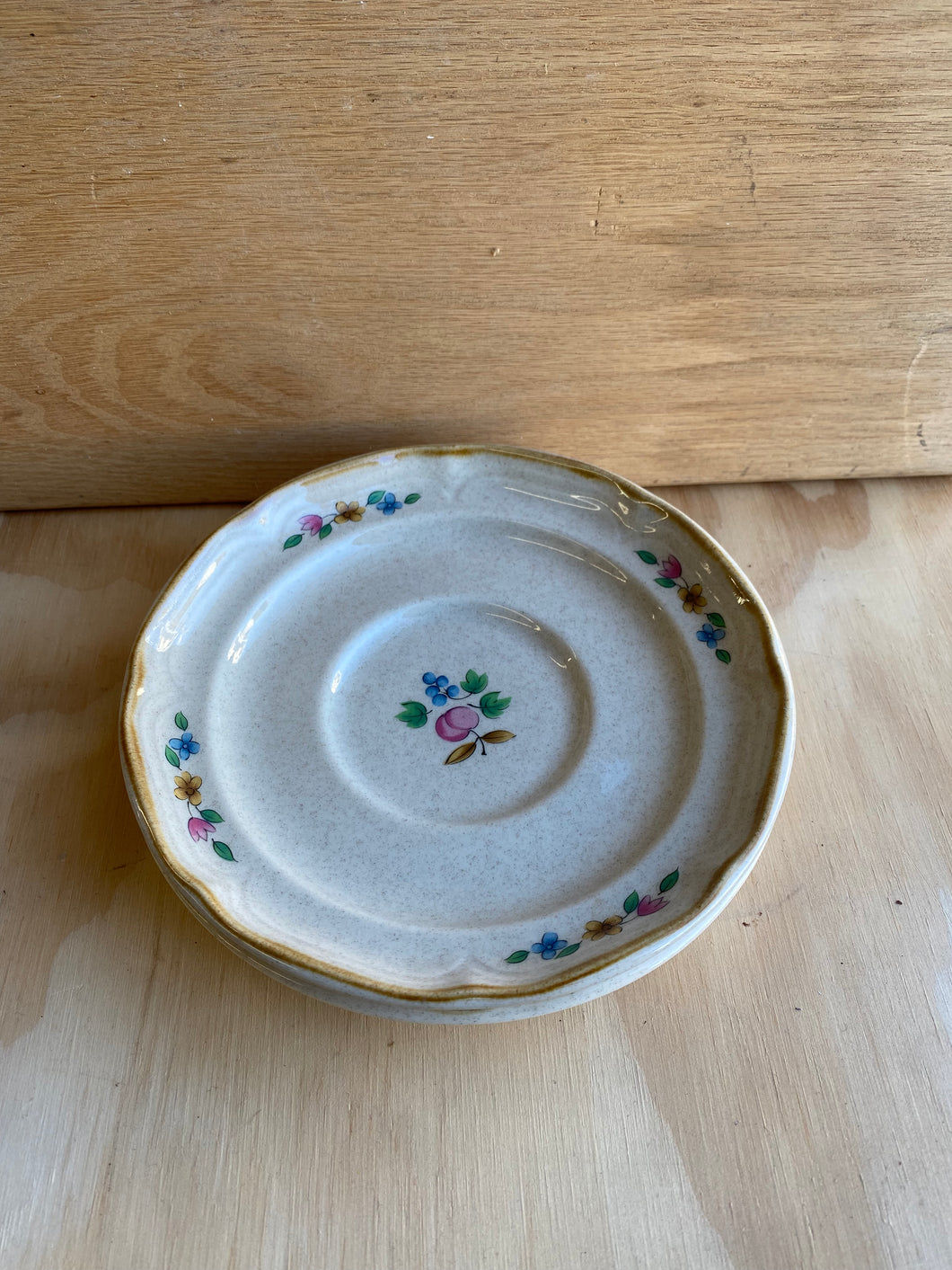 Floral Stoneware Plates