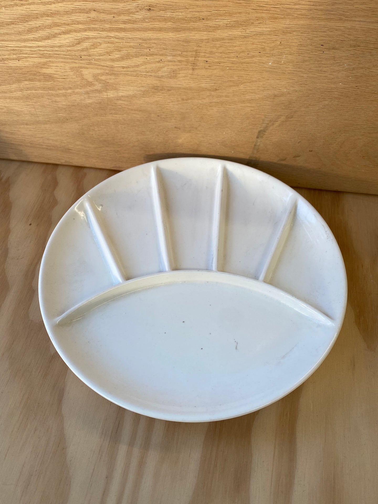 White Divided Plates