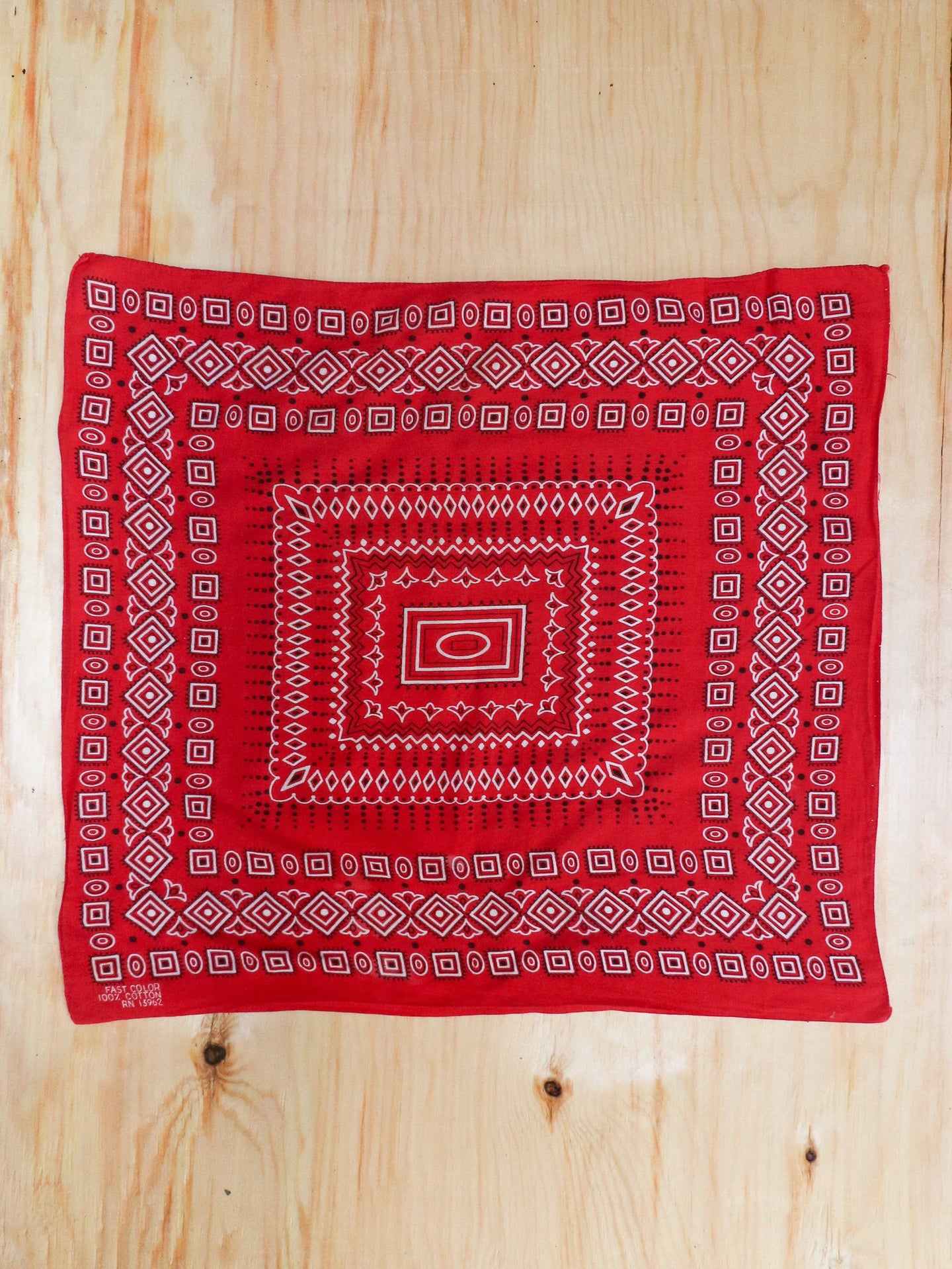 Cotton Bandana - Red Patterns