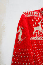 Load image into Gallery viewer, 1950s/60s Reindeer Cardigan
