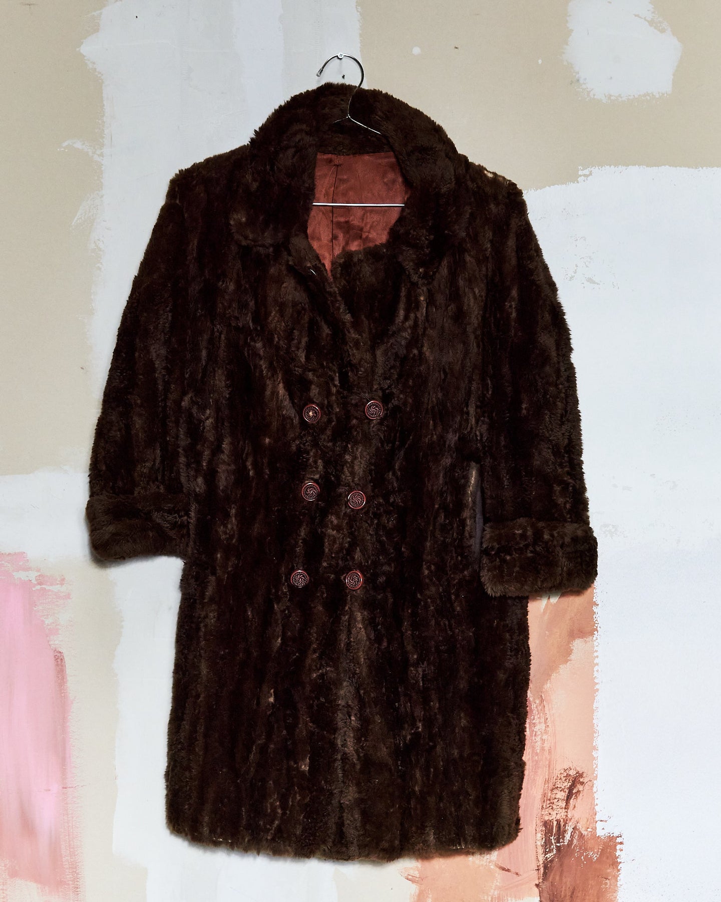 1960s Double-Breasted Fur Coat