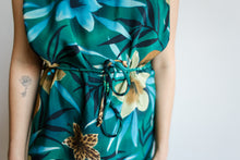 Load image into Gallery viewer, Turquoise Floral Dress
