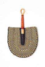 Load image into Gallery viewer, Handwoven Benin Fan - Navy
