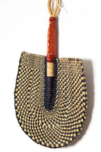 Load image into Gallery viewer, Handwoven Benin Fan - Navy
