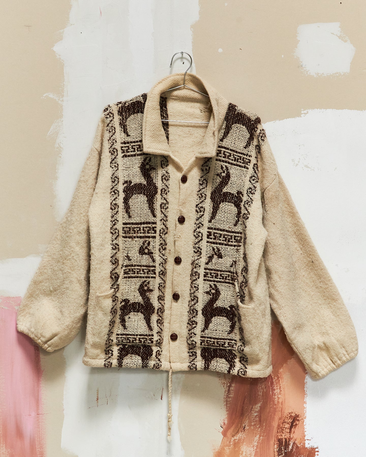 1970s Peruvian Alpaca Knit Cardigan