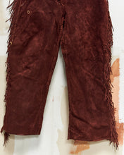 Load image into Gallery viewer, 1970s Deerskin Suede Fringe Pants
