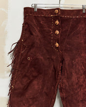 Load image into Gallery viewer, 1970s Deerskin Suede Fringe Pants
