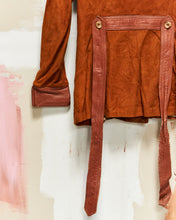 Load image into Gallery viewer, 1970s Leather Trim Suede Jacket

