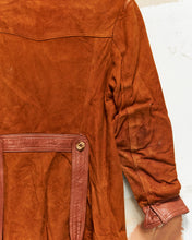 Load image into Gallery viewer, 1970s Leather Trim Suede Jacket
