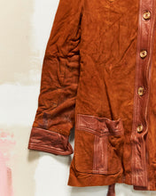 Load image into Gallery viewer, 1970s Leather Trim Suede Jacket
