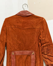 Load image into Gallery viewer, 1970s Leather Trim Suede Jacket
