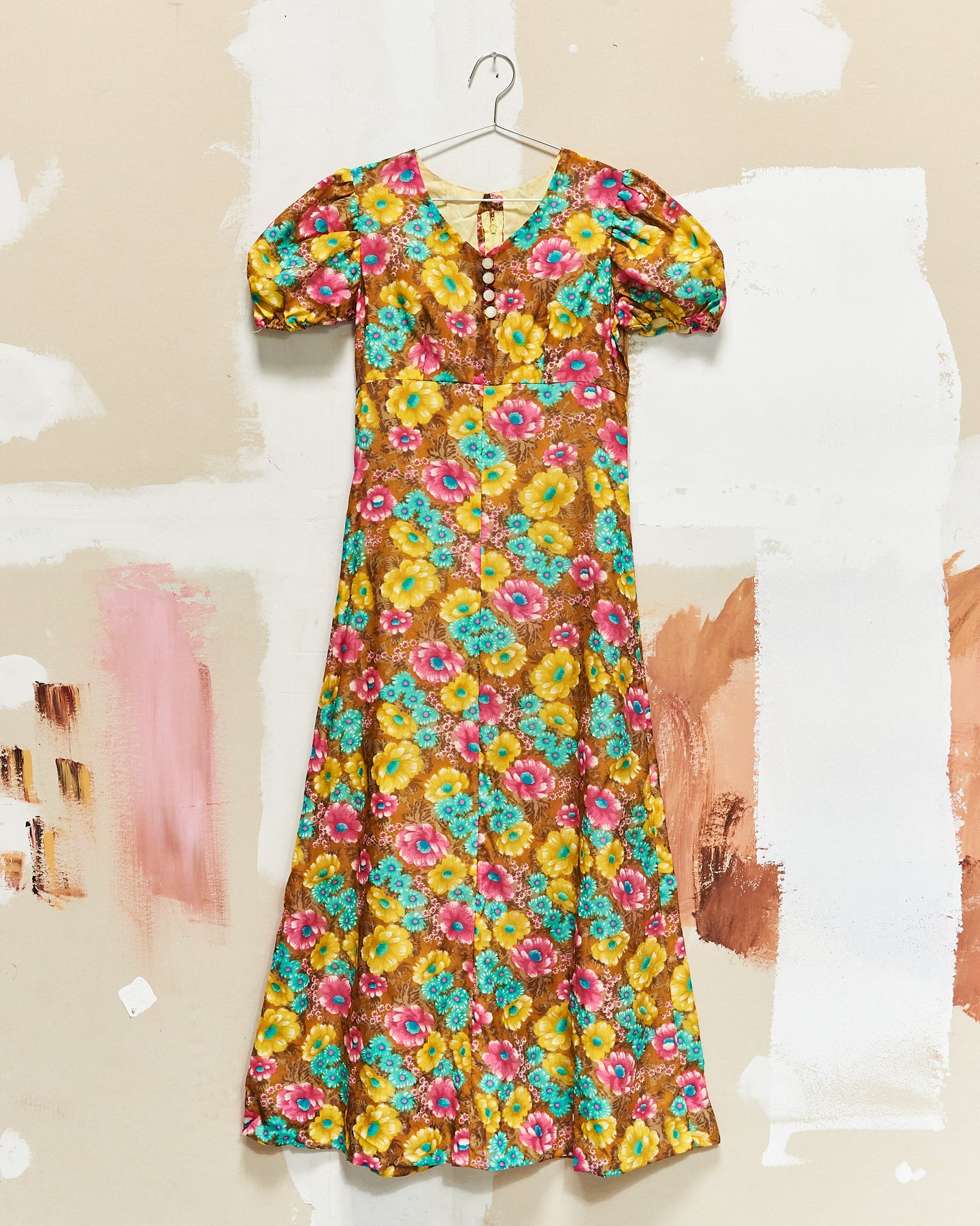 1960s/70s Floral Cap Sleeve Dress